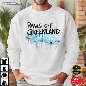 Paws Off Greenland Polar Bear Greenland Pride Support T Shirt (3)