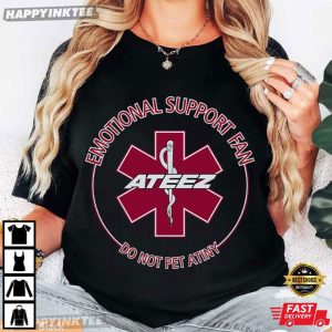 Ateez Emotional Support Fan Do Not Pet Atiny Kpop Music T-Shirt