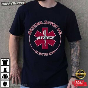 Ateez Emotional Support Fan Do Not Pet Atiny Kpop Music T Shirt (2)