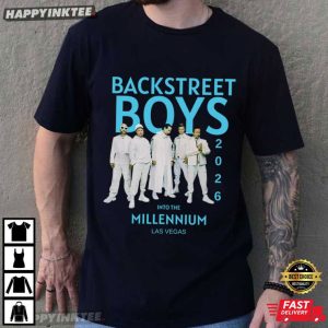 Backstreet Boys Millennium Tour Las Vegas 2026 Music Gift T-Shirt