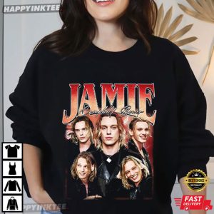 Jamie Campbell Bower Vintage 90s Bootleg Graphic T Shirt (3)