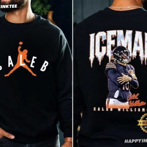 Caleb Williams Iceman Cool Celebration Touchdown Football Fan T Shirt (1)