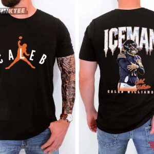 Caleb Williams Iceman Cool Celebration Touchdown Football Fan T-Shirt