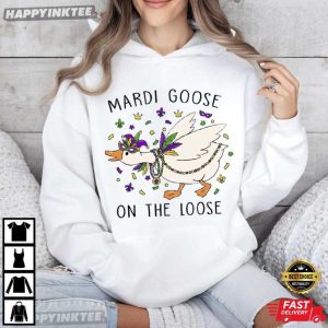 Mardi Goose On The Loose Mardi Gras Carnival Festival T Shirt (4)