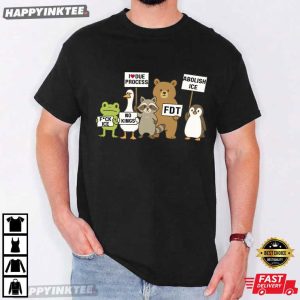 Defund ICE Animals Protest Ice Out Of LA Abolish Ice FDT T Shirt (2)