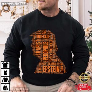 Anti Trump Word Art Funny Epstein Political Statement T Shirt (3)