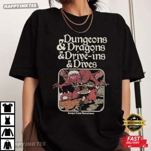 Dungeon Dragon Dive Ins And Dives Escape From Flavortown T Shirt (2)