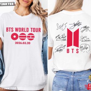 BTS 2026 World Tour Army Concert Gift Kpop Music T Shirt (4)