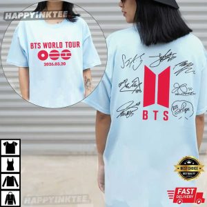 BTS 2026 World Tour Army Concert Gift Kpop Music T Shirt (3)