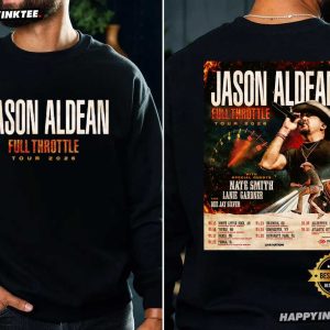 Jason Aldean Full Throttle Tour 2026 North America Schedule Dates T Shirt (1)