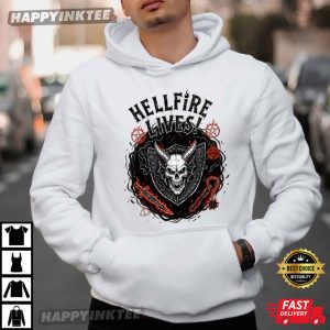 Stranger Things Hellfire Lives Fan Merch T Shirt (4)