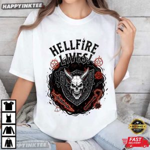 Stranger Things Hellfire Lives Fan Merch T Shirt (3)
