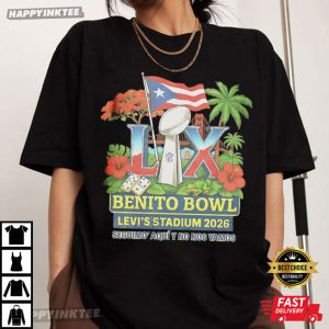 Benito Bowl Levi's Stadium 2026 Bad Bunny Football T Shirt (1)