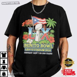 Benito Bowl Levi’s Stadium 2026 Bad Bunny Football T-Shirt
