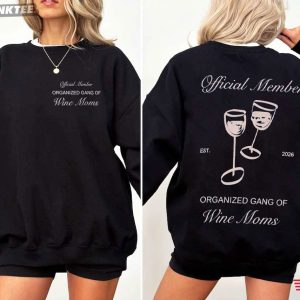 Organized Gang of Wine Moms Satirical Political T Shirt (1)