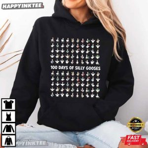 Silly Goose 100 Days Of School Funny T Shirt (4)