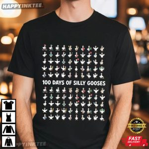 Silly Goose 100 Days Of School Funny T Shirt (2)