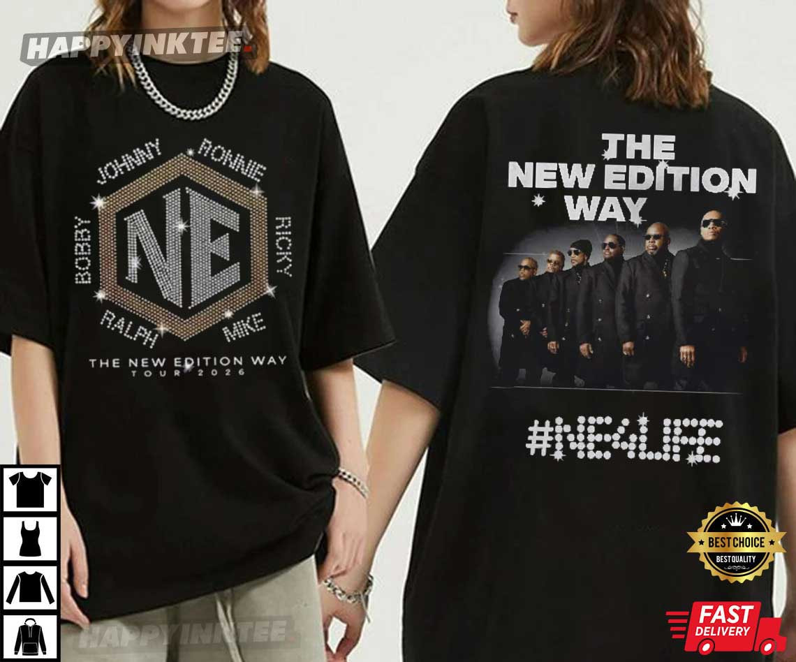 The New Edition Way Tour 2026 NE4Life R&B Music Fans T-Shirt The New Edition Way Tour 2026 NE4Life R&B Music Fans T-Shirt
