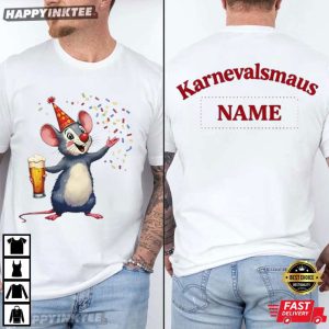 Mouse Iron On Carnival Costume Mardi Gras 2026 Custom Name T Shirt (2)