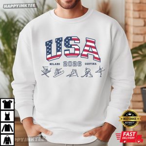 Milano Cortina 2026 Winter Games USA Team Sports T Shirt (3)
