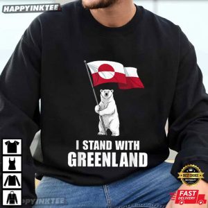 I Stand With Greenland Bear Flag Politics T Shirt (3)