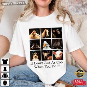 It Looks Just As Cool When You Do It Animals Smoking Cigarettes T Shirt (2)