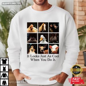 It Looks Just As Cool When You Do It Animals Smoking Cigarettes T Shirt (3)
