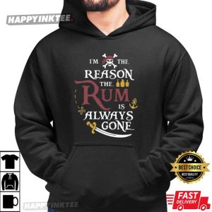 Pirate I'm The Reason The Rum Is Always Gone Jack Sparrow T Shirt (4)