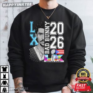 Bad Bunny Puerto Rico Benito Bowl Super Bowl LX Football T Shirt (1)
