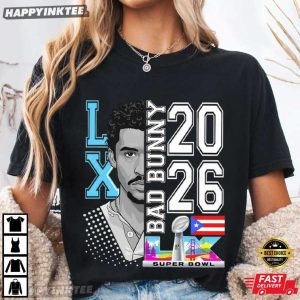 Bad Bunny Puerto Rico Benito Bowl Super Bowl LX Football T Shirt (2)