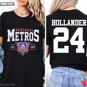 Shane Hollander 24 Montreal Metros Heated Rivalry Hockey T Shirt (4)