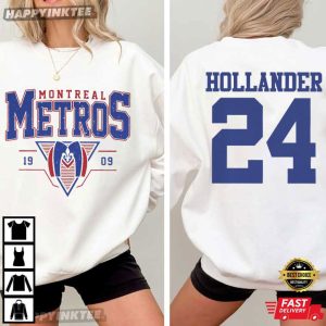 Shane Hollander 24 Montreal Metros Heated Rivalry Hockey T Shirt (1)