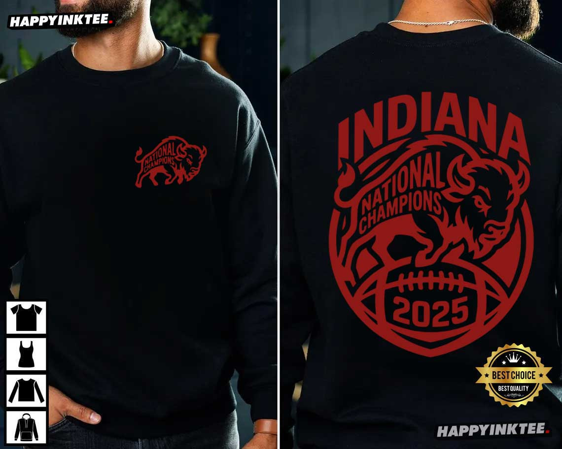 Indiana Hoosiers Football National Champions 2025 T-Shirt Indiana Hoosiers Football National Champions 2025 T-Shirt