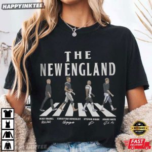 The New England Walking Road Signatures Gift for Fan Football T Shirt (4)