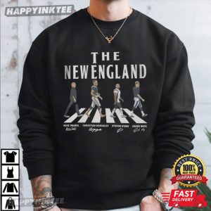The New England Walking Road Signatures Gift for Fan Football T Shirt (1)