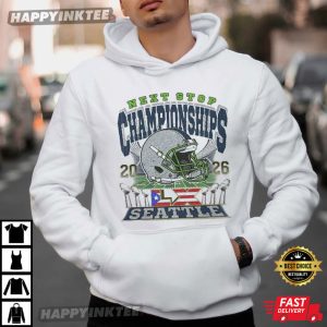 Next Stop Championships Seattle Football Super Bowl Bunny LX T Shirt (4)