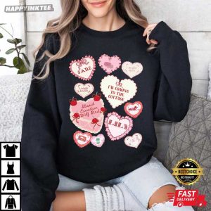 Heated Rivalry Valentine's Day Conversation Hearts T Shirt (3)