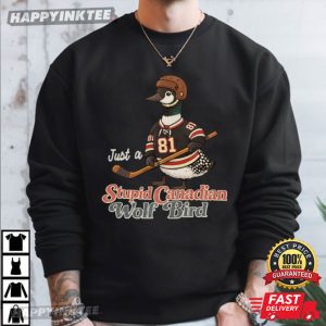 Just a Stupid Canadian Wolf Bird Loon Heated Rivalry T Shirt (1)