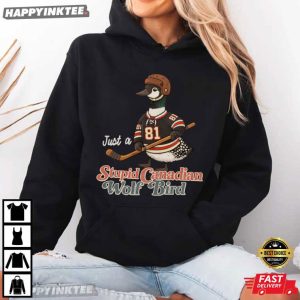 Just a Stupid Canadian Wolf Bird Loon Heated Rivalry T Shirt (3)