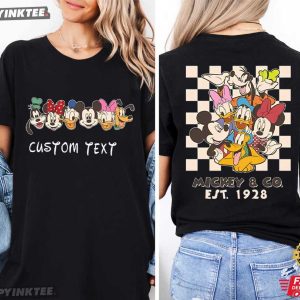 Mickey And Friends Custom Text Disney Family Trips T-Shirt