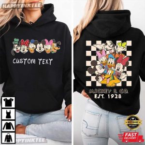 Mickey And Friends Custom Text Disney Family Trips T Shirt (2)