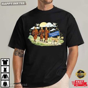 Walk for Peace Monks With Aloka Dog T Shirt (4)