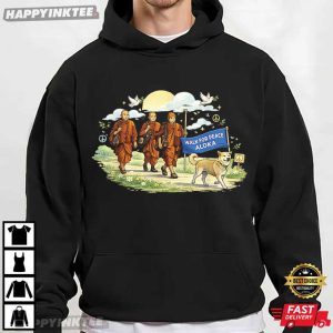 Walk for Peace Monks With Aloka Dog T Shirt (3)