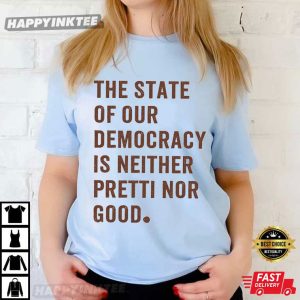 Abolish ICE Democracy Justice for Renee Good Alex Pretti Liberal Protest T Shirt (1)