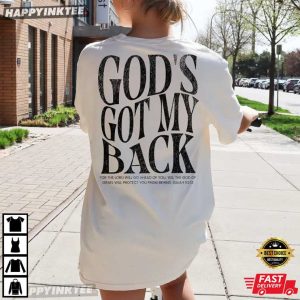 God's Got My Back Christian Faith Gift T Shirt (2)