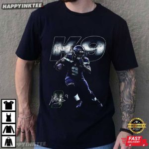 K9 Kenneth Walker III Seattle Running Back Throwback Football NFL T-Shirt
