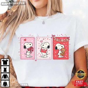 Cute Snoopy Love Romantic Happy Valentine's Day T Shirt (1)