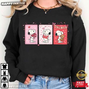 Cute Snoopy Love Romantic Happy Valentine's Day T Shirt (3)