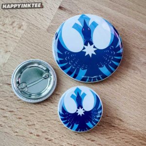 Riina Rebel Loon Solidarity Round Minnesota Pin Button