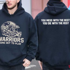 New England Patriots Helmet Warriors Come Out To Play Football T Shirt (2)